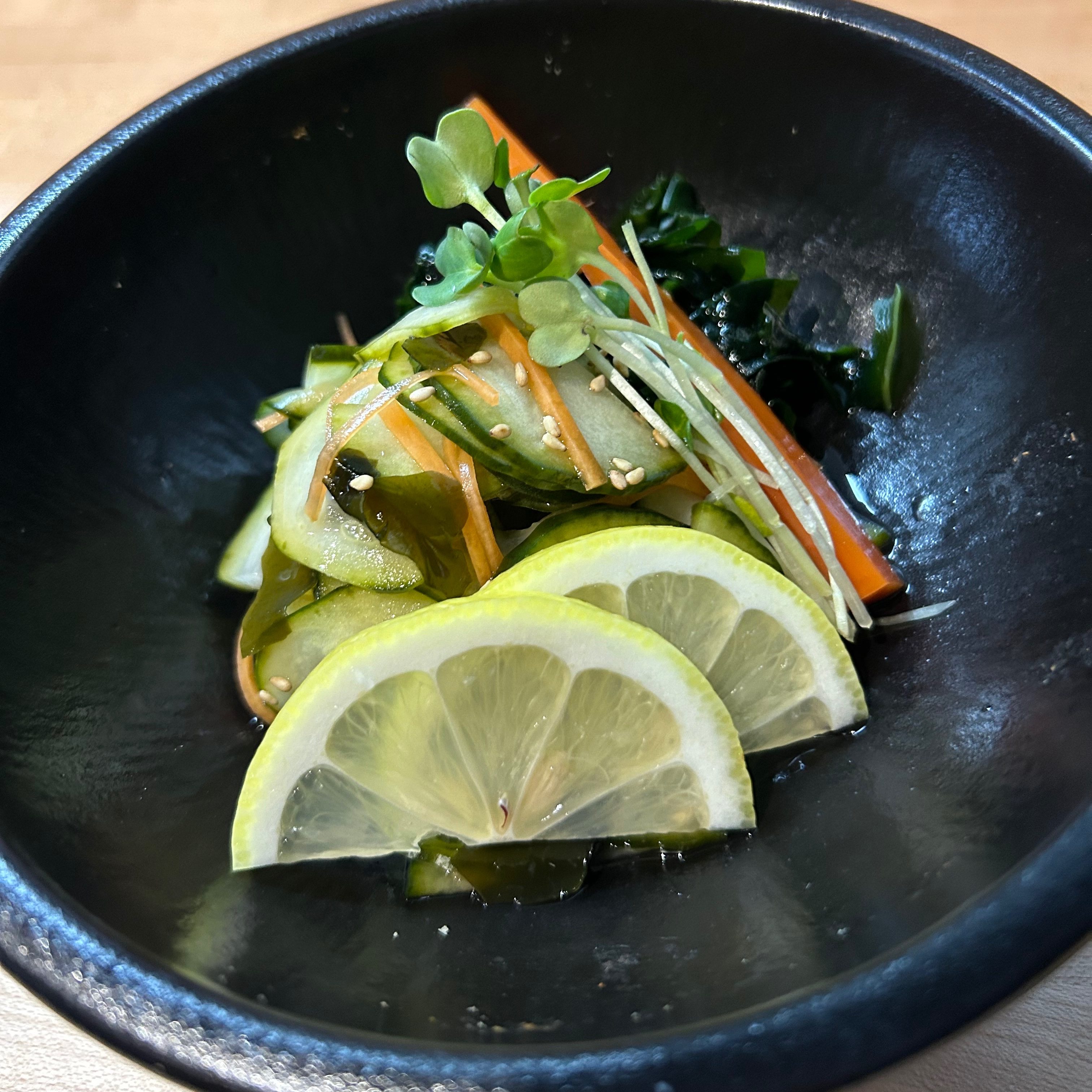 Cucumber salad.